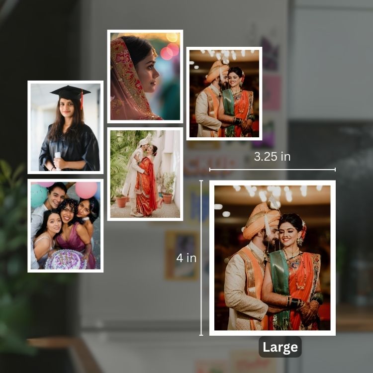 Large size - 3.25" × 4"