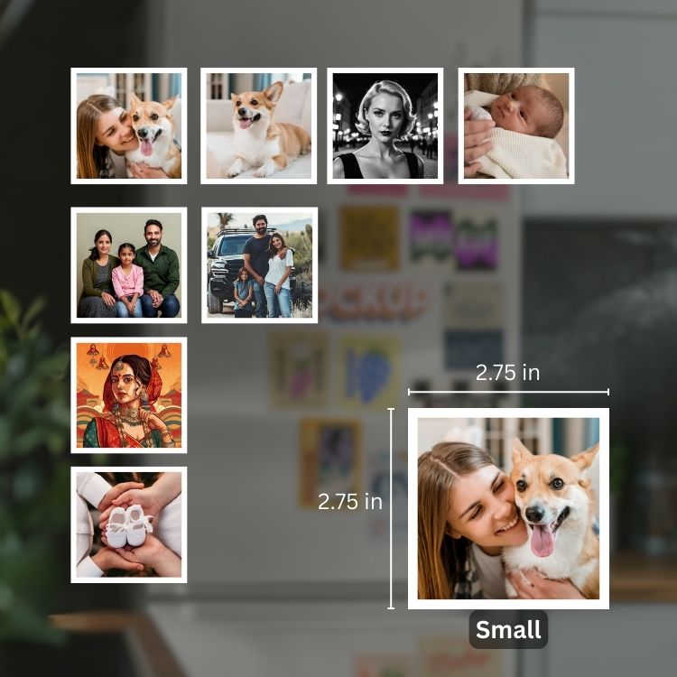 Small size - 2.75" × 2.75"